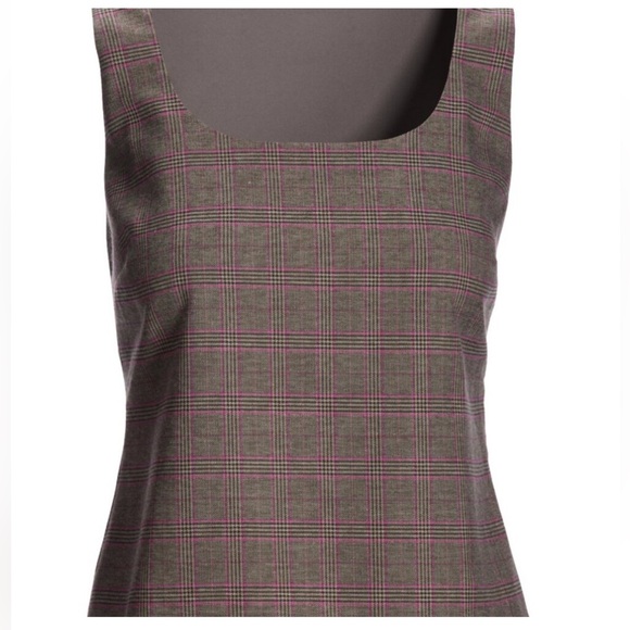 Boston Proper Plaid Modern Shell - Picture 2 of 5